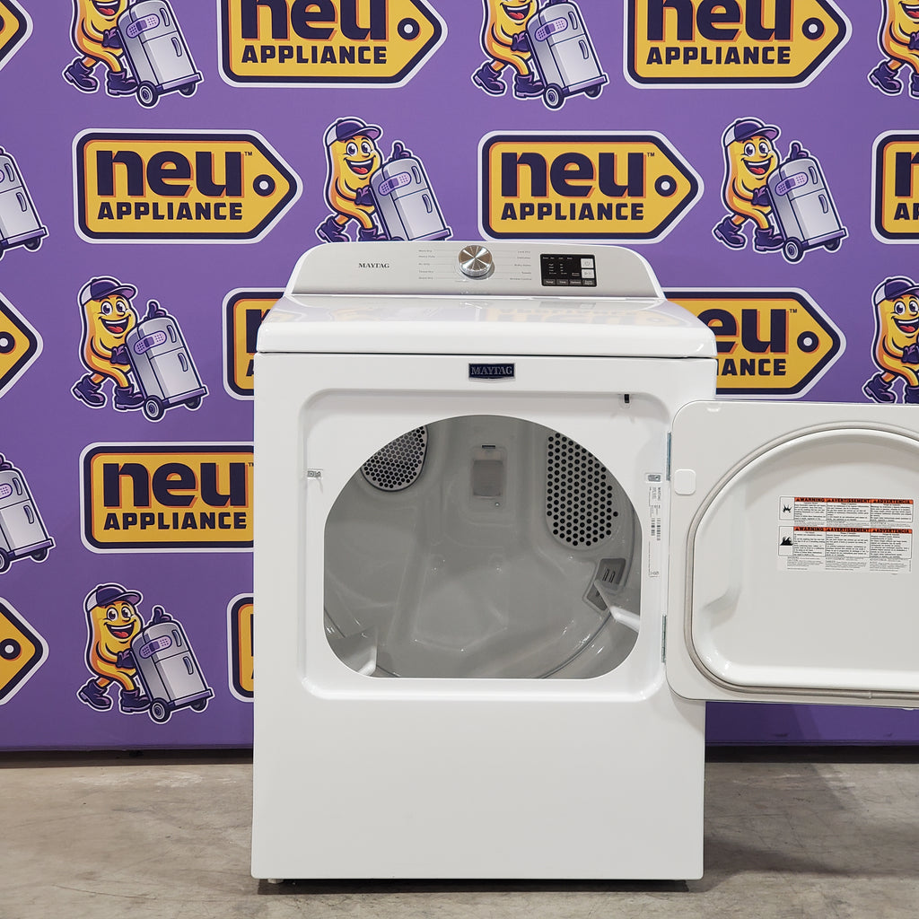 Pictures of Maytag 7.0 cu ft Electric Dryer with Moisture Sensing and Quick Dry Cycle MED6200KW - Scratch & Dent (Minor) - Neu Appliance Outlet - Discount Appliance Outlet in Austin, Tx
