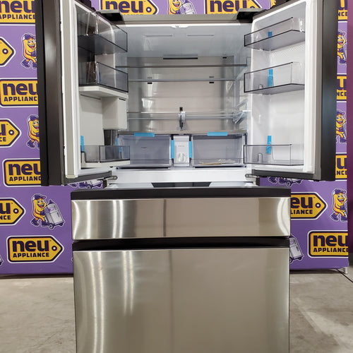 Pictures of Samsung 29 cu. ft. Bespoke 4-Door French Door Refrigerator with Beverage Center™ in Stainless Steel 4SD412 - RF29BB8600QL - Scratch & Dent (Minor) - Neu Appliance Outlet - Discount Appliance Outlet in Austin, Tx