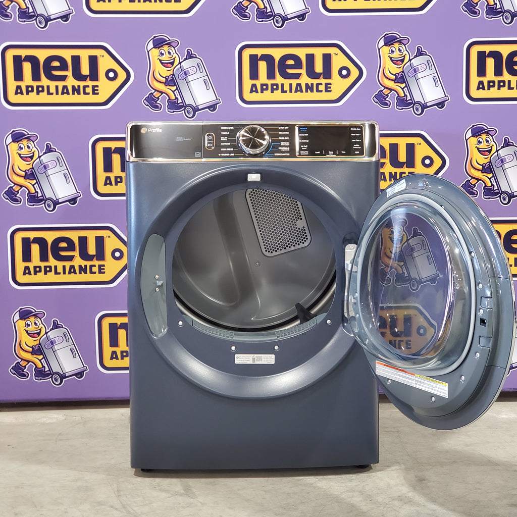 Pictures of GE Profile™ 7.8 cu. ft. Capacity Front Load Smart Electric Steam Dryer and Sanitize Cycle with Built-in WiFi PFD87ESPVRS - Scratch & Dent (Minor) - Neu Appliance Outlet - Discount Appliance Outlet in Austin, Tx