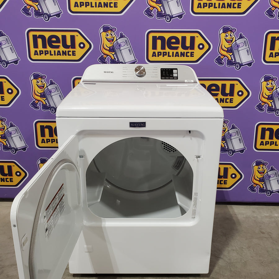 Maytag Top Load 4.8 cu ft Washer with Deep Fill and Slow-Close Glass Lid MVW6200KW - Scratch & Dent (Minor) and Maytag 7.0 cu. ft Top Load Gas Dryer with Moisture Sensing 16223 - MGD6200KW - Scratch and Dent (Moderate)