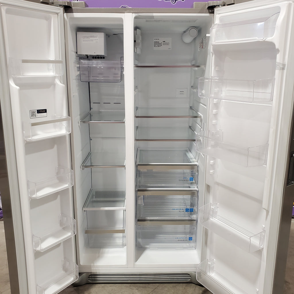 Pictures of Frigidaire Gallery 26 Cu. Ft. Standard-Depth Side-by-Side Refrigerator 20231SD243 - GRSN2620AF - Scratch & Dent (Moderate) - Neu Appliance Outlet - Discount Appliance Outlet in Austin, Tx