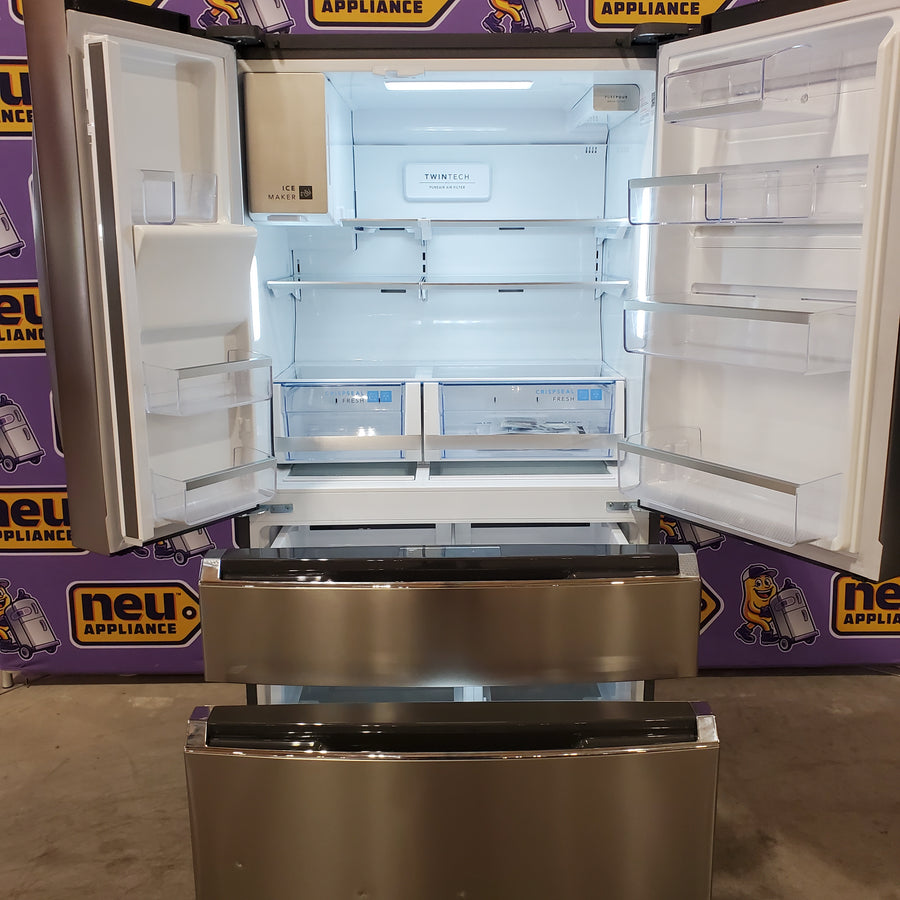 Frigidaire Gallery 22 Cu. Ft. 4-Door Counter-Depth French Door Refrigerator with Ice Maker (Fingerprint Resistant Stainless Steel) ENERGY STAR  20534SD713 - GRMC2273CF - Scratch & Dent (Major)