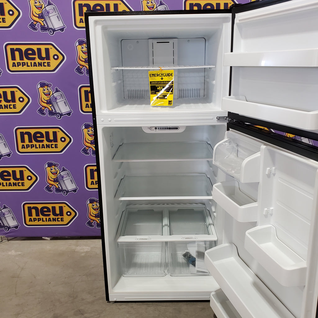 Pictures of Vissani 18.1 cu. ft. Top Freezer Refrigerator in Fingerprint Resistant Stainless Steel Look, Garage Ready 251313SD1059 - MDTF18SSR5 - Scratch & Dent (Moderate) - Neu Appliance Outlet - Discount Appliance Outlet in Austin, Tx