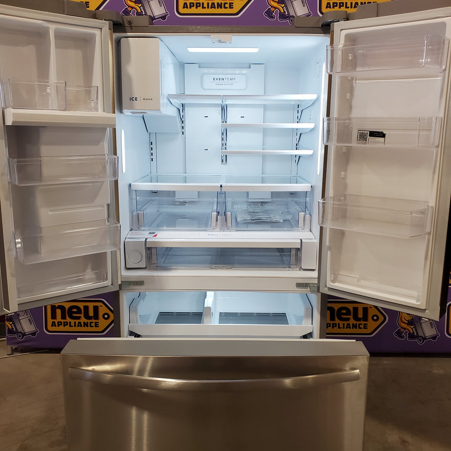 Frigidaire 27.8 cu. ft. 3 Door French Door Refrigerator with Exterior Water and Ice Dispenser 22136SD341 - FRFS2823AS - Scratch & Dent (Moderate)