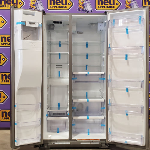 Pictures of Whirlpool Counter Depth 20.6 cu. ft. Side by Side Refrigerator in Fingerprint-Resistant Stainless Steel with In Door Ice and Water Dispenser WRS571CIHZ Scratch & Dent - Minor - Neu Appliance Outlet - Discount Appliance Outlet in Austin, Tx