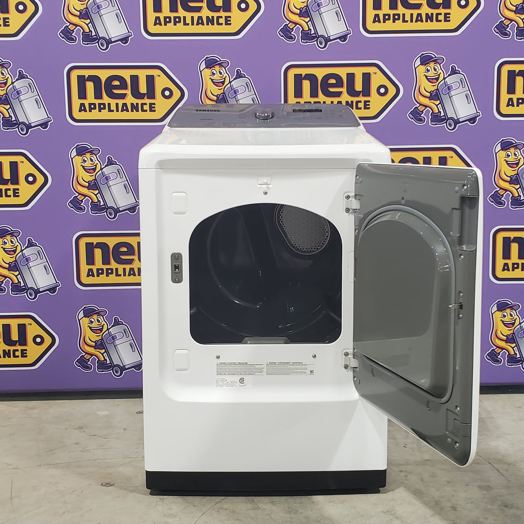 Pictures of Samsung White Extra Large 7.4 Cu. Ft. Capacity with Sensor Dry DVE50R5200W - Scratch and Dent (Minor) - Neu Appliance Outlet - Discount Appliance Outlet in Austin, Tx