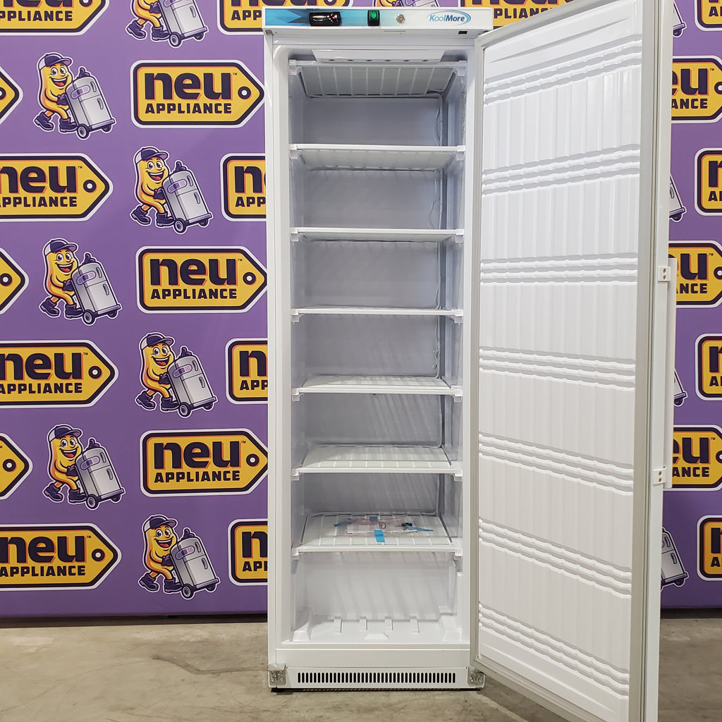 Pictures of Koolmore 12 Cu. ft. Commercial Reach in Freezer in White Manual Defrost KM-FMD12WH - Scratch & Dent (Minor) - Neu Appliance Outlet - Discount Appliance Outlet in Austin, Tx