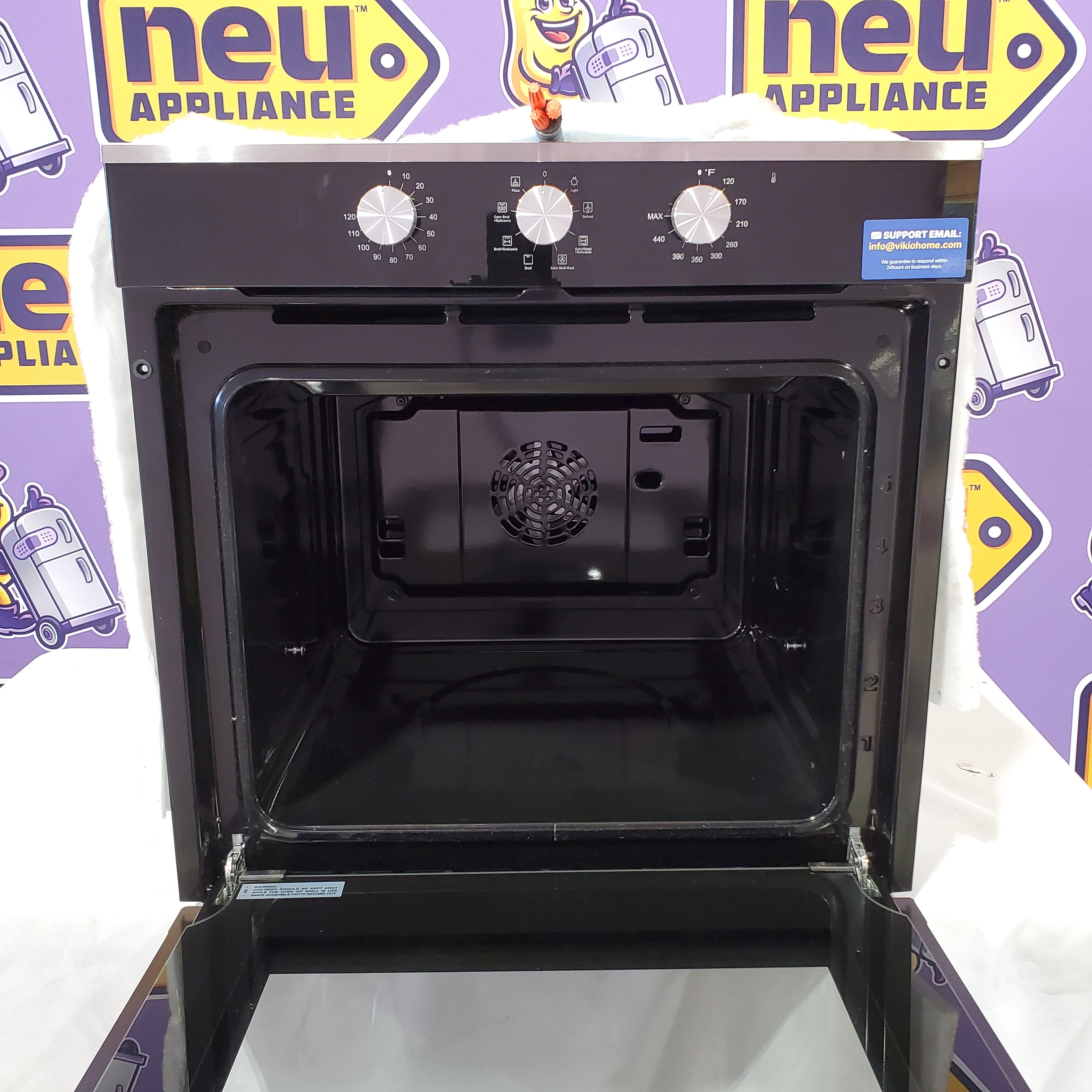 VIKIO Electric Single Wall Oven EB-80ERC-8BC85II - Open Box – Neu