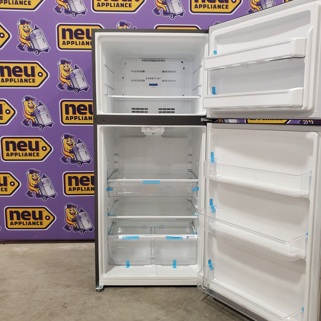 Frigidaire 20 Cu. Ft. Garage Ready Top Freezer Refrigerator in Stainless Steel 3SD816 - FFHT2045VS - Scratch & Dent (Minor)