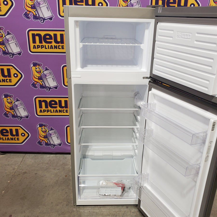 Frigidaire 7.5 cu. ft. Mini Refrigerator with Top Freezer in Stainless Look EFR780-6COM - Scratch & Dent (Moderate)