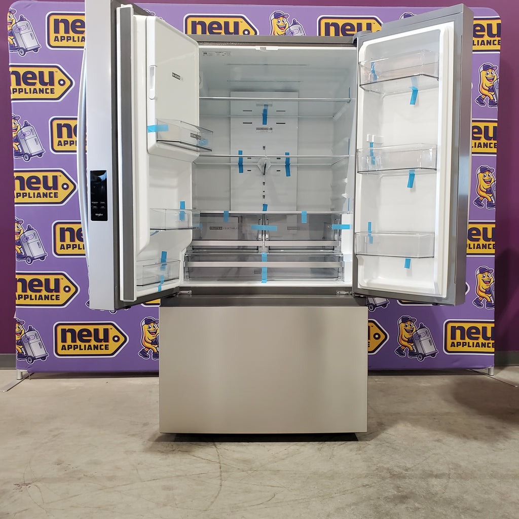Pictures of Whirlpool 30.53-cu ft French Door Refrigerator with Ice Maker (Fingerprint Resistant Stainless Finish) ENERGY STAR WRFF3536SZ - Open Box - Neu Appliance Outlet - Discount Appliance Outlet in Austin, Tx