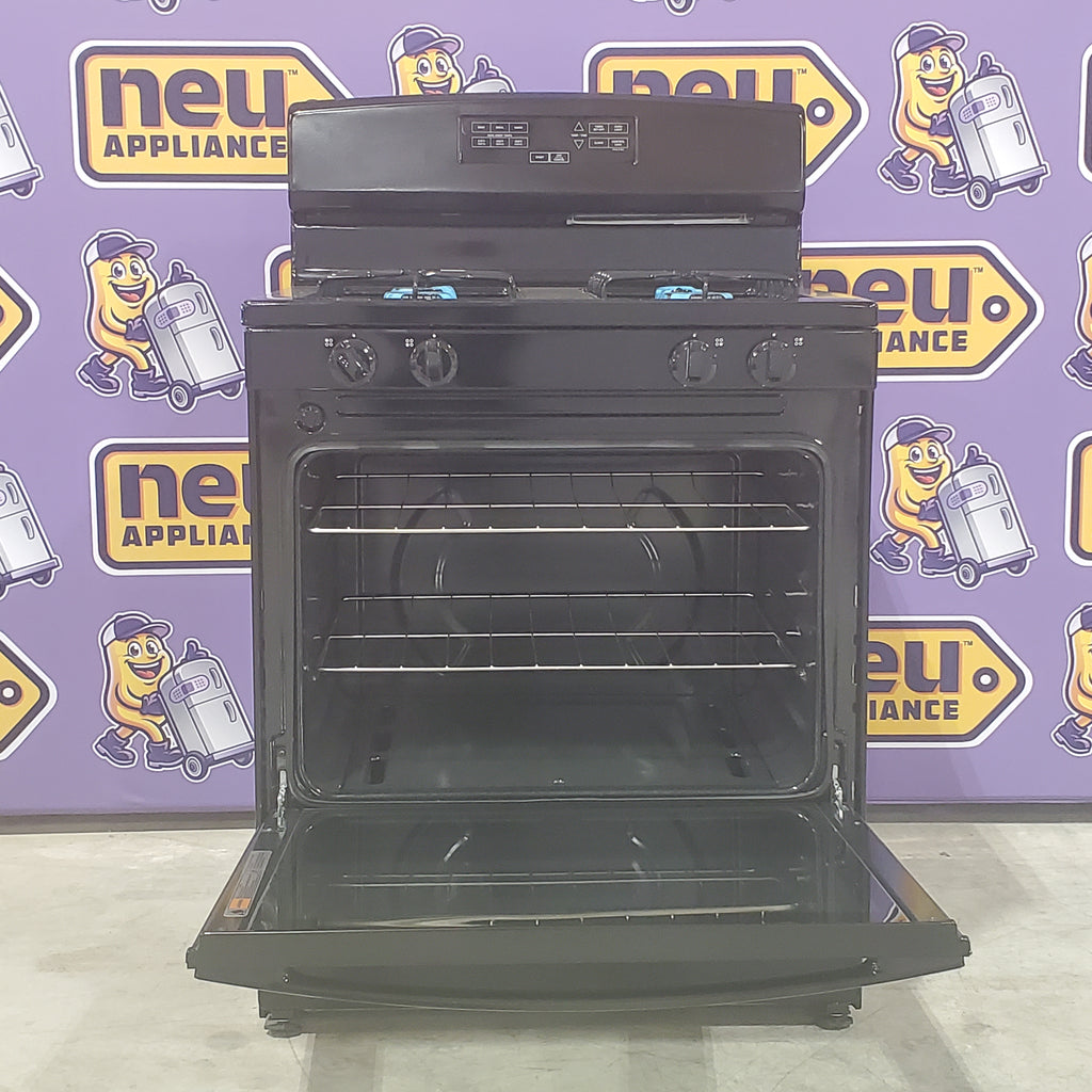 Pictures of Amana Gas 30 Inch Range with Bake Assist Temps and Extra Large Oven Window AGR6303MMB - Scratch and Dent (Minor) - Neu Appliance Outlet - Discount Appliance Outlet in Austin, Tx