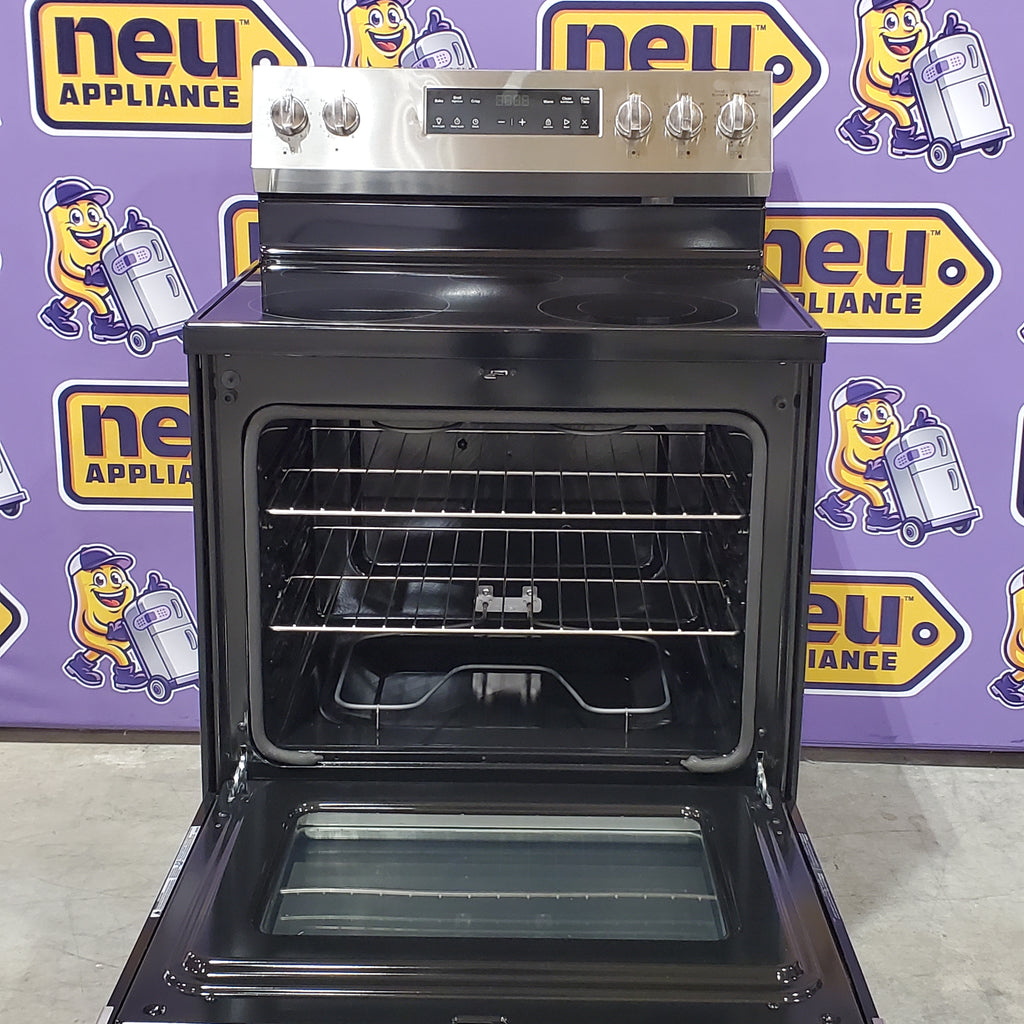 Pictures of GE Stainless Steel Free-Standing Electric Range with Crisp Mode 17SD30 - GRF500PVSS - Open Box - Neu Appliance Outlet - Discount Appliance Outlet in Austin, Tx