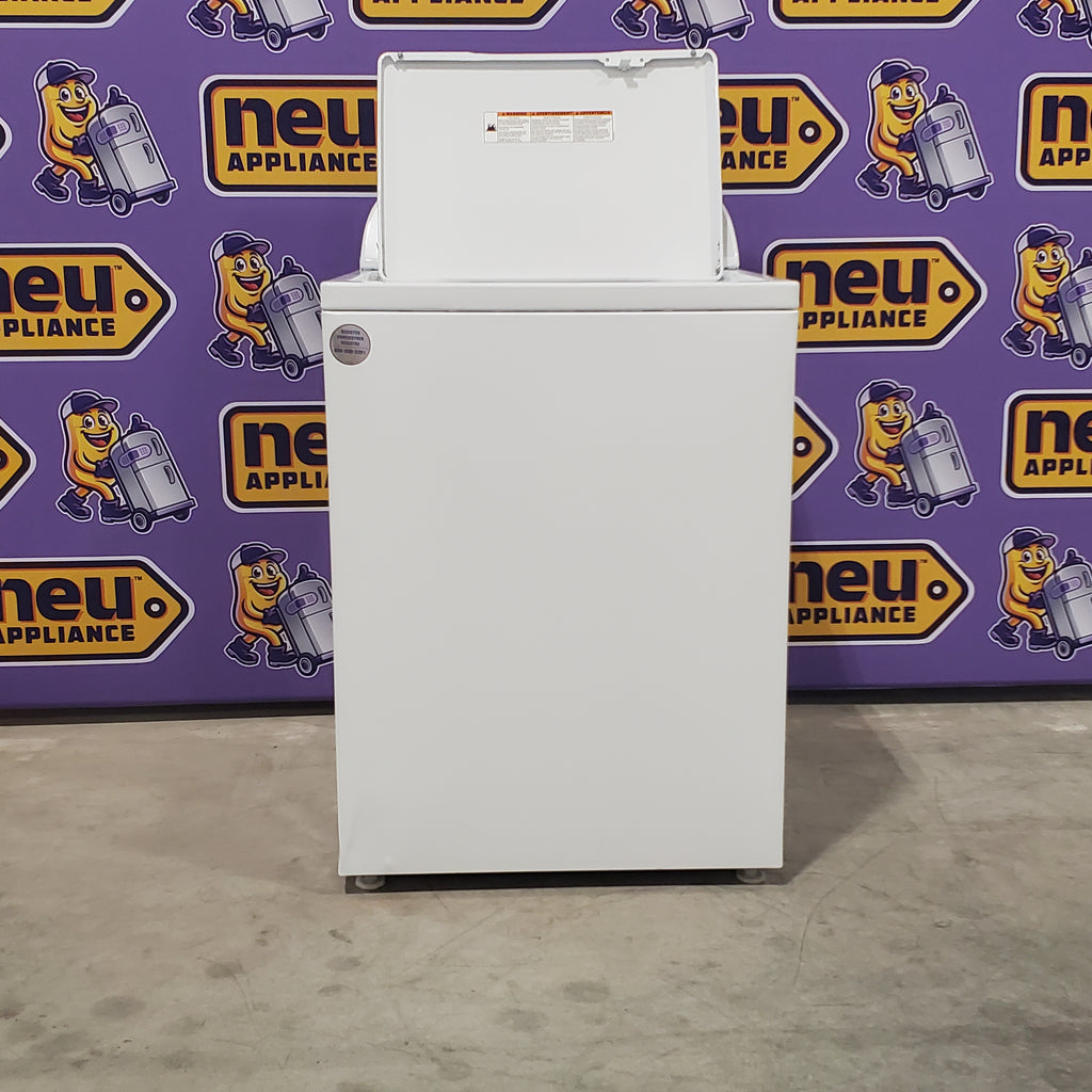 Pictures of Whirlpool Top Load 3.8 Cu. Ft. Washer with Soaking Cycles WTW4955HW and Whirlpool Top Load Electric 7.0 Dryer with AutoDry Drying System WED4950HW - Scratch and Dent (Minor) - Neu Appliance Outlet - Discount Appliance Outlet in Austin, Tx