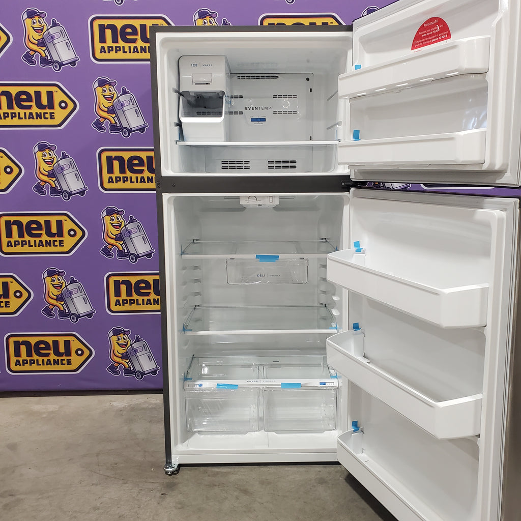 Pictures of Frigidaire 18 Cu. Ft. Garage Ready Top Freezer Refrigerator in Stainless Steel 20SD150 - FFHI1835VS - Scratch & Dent (Major) - Neu Appliance Outlet - Discount Appliance Outlet in Austin, Tx