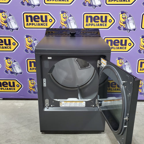 LG 7.3-cu ft Vented Gas Dryer in Matte Black 31135SD246 - DLG8401BE - Scratch & Dent (Minor)