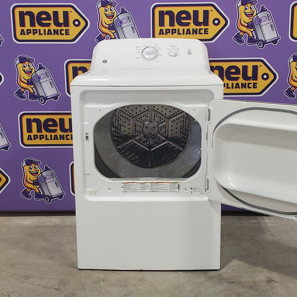 Pictures of GE 6.2 cu. ft. Capacity Electric Dryer with Up To 120 ft. Venting and Shallow Depth GTX22EASKWW - Certified Refurbished - Neu Appliance Outlet - Discount Appliance Outlet in Austin, Tx