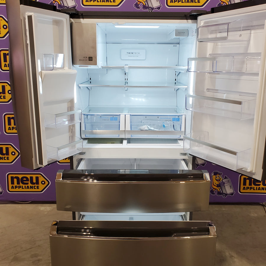 Frigidaire Gallery 26 Cu. Ft. Standard-Depth 4-Door French Door Refrigerator in Fingerprint Resistant Stainless Steel 20534SD725 - GRMS2773AF - Scratch & Dent (Moderate)
