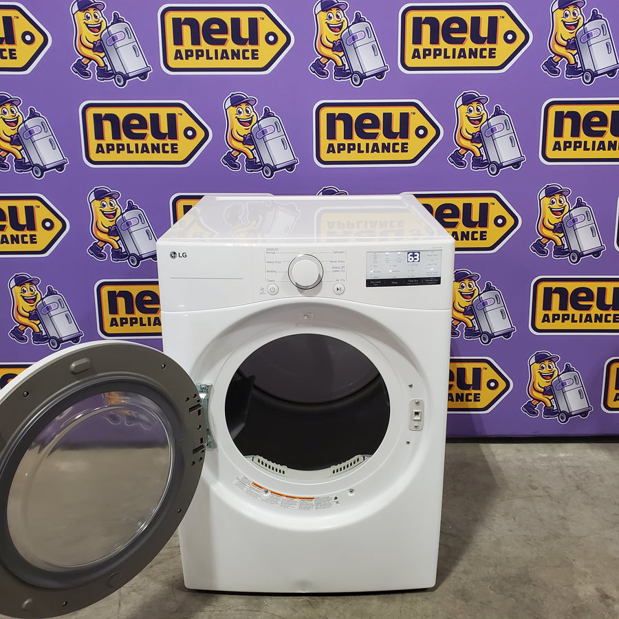 LG 7.4 cu. ft. Ultra Large Capacity Front Load Gas Dryer in White 31133SD158 - DLG3401W - Scratch & Dent (Moderate)