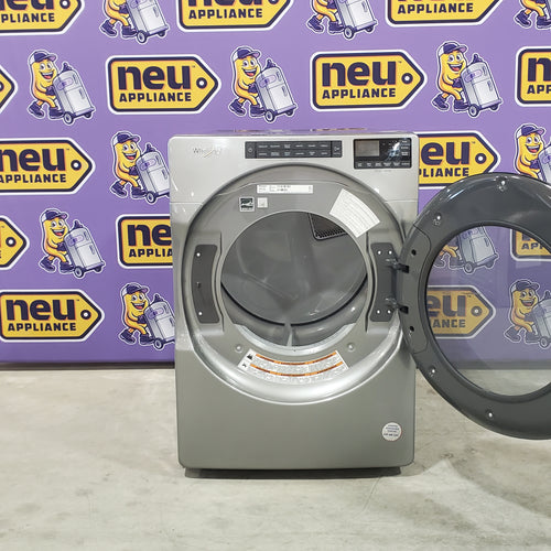 Pictures of Chrome Shadow Whirlpool 7.4 Cu. Ft. Electric Wrinkle Shield Dryer with Steam WED6605MC - Scratch & Dent - Minor - Neu Appliance Outlet - Discount Appliance Outlet in Austin, Tx