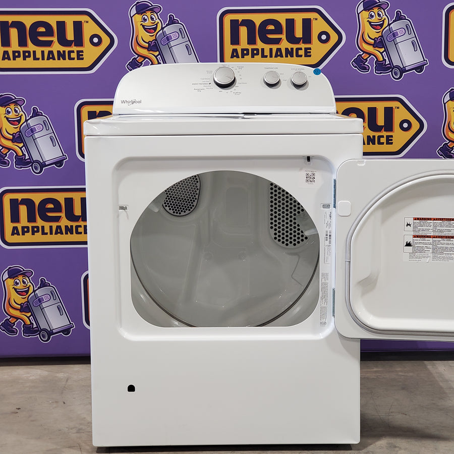 Whirlpool White Gas 7.0 Cu. Ft. Vented Dryer with Wrinkle Shield Option and AutoDry Drying System WGD4815EW - Scratch & Dent - Minor