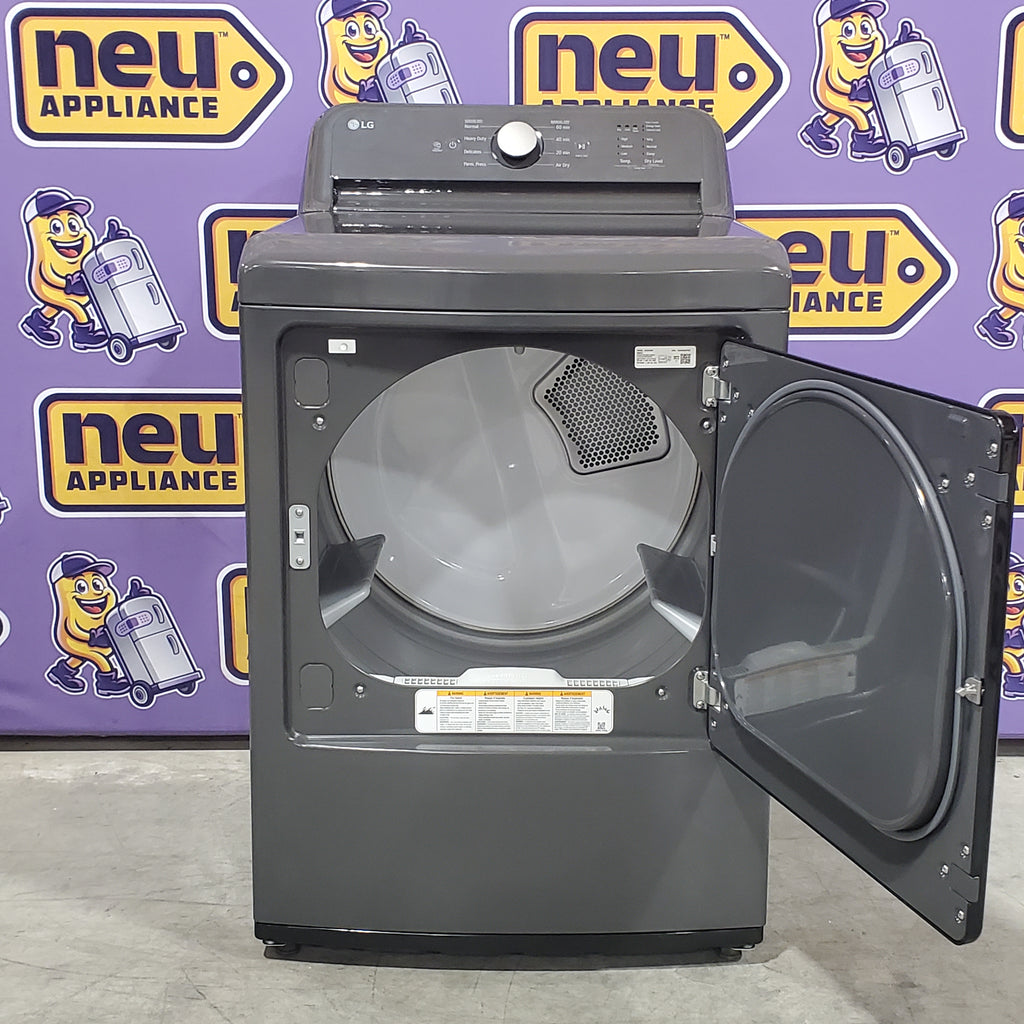 Pictures of LG 7.3 cu. ft. Ultra Large High Efficiency Electric Dryer in Monochrome Grey 21SD020 - DLE6100M - Open Box - Neu Appliance Outlet - Discount Appliance Outlet in Austin, Tx