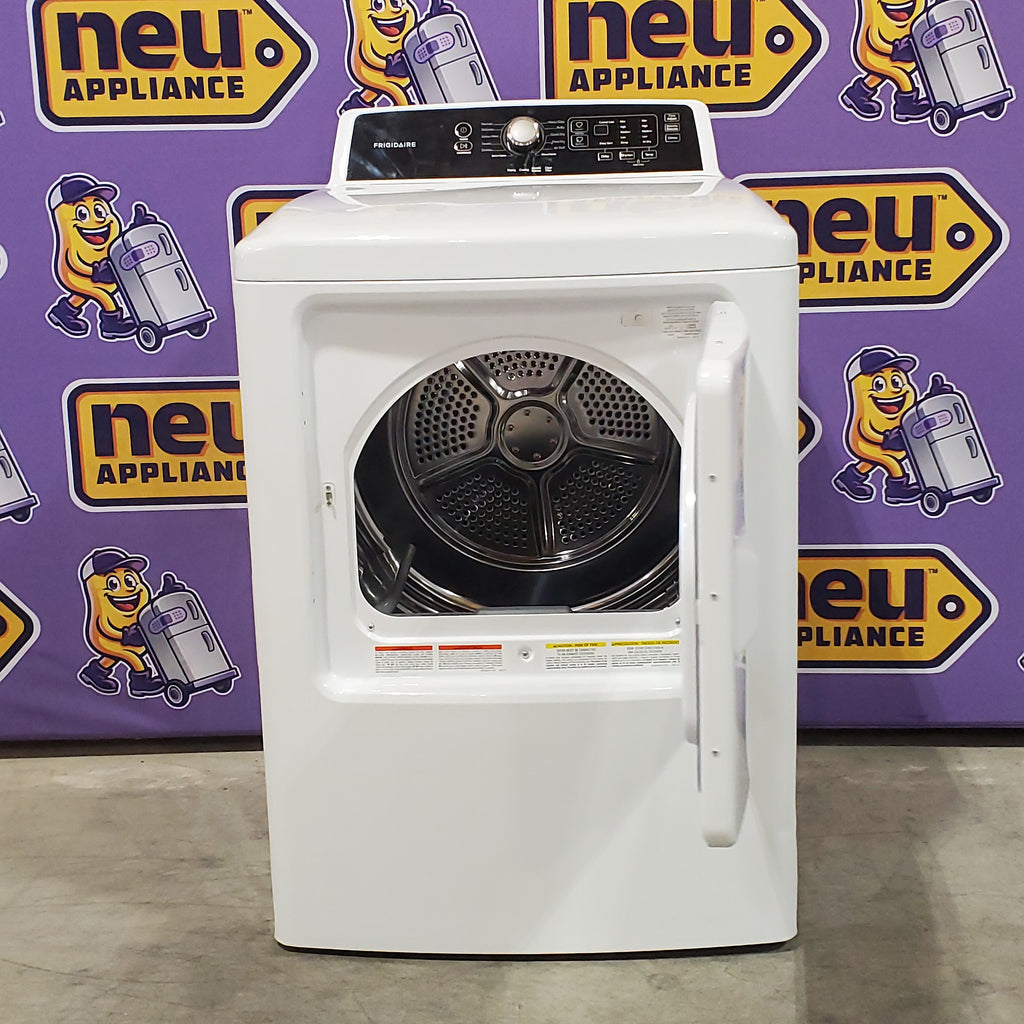 Frigidaire 6.7 Cu. Ft. Electric Dryer with 10 Dry Cycles and Anti-Wrinkle Option 3SD608 - FFRE4120SW - Scratch & Dent (Minor)