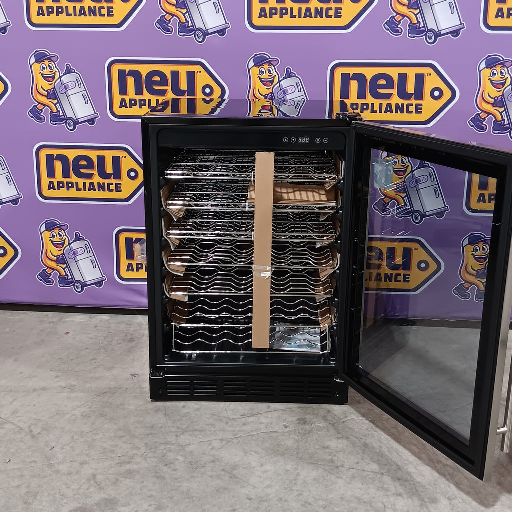 Vissani 23.4 in. 50 Bottle, 154 Can, Wine and Beverage Cooler with Sta