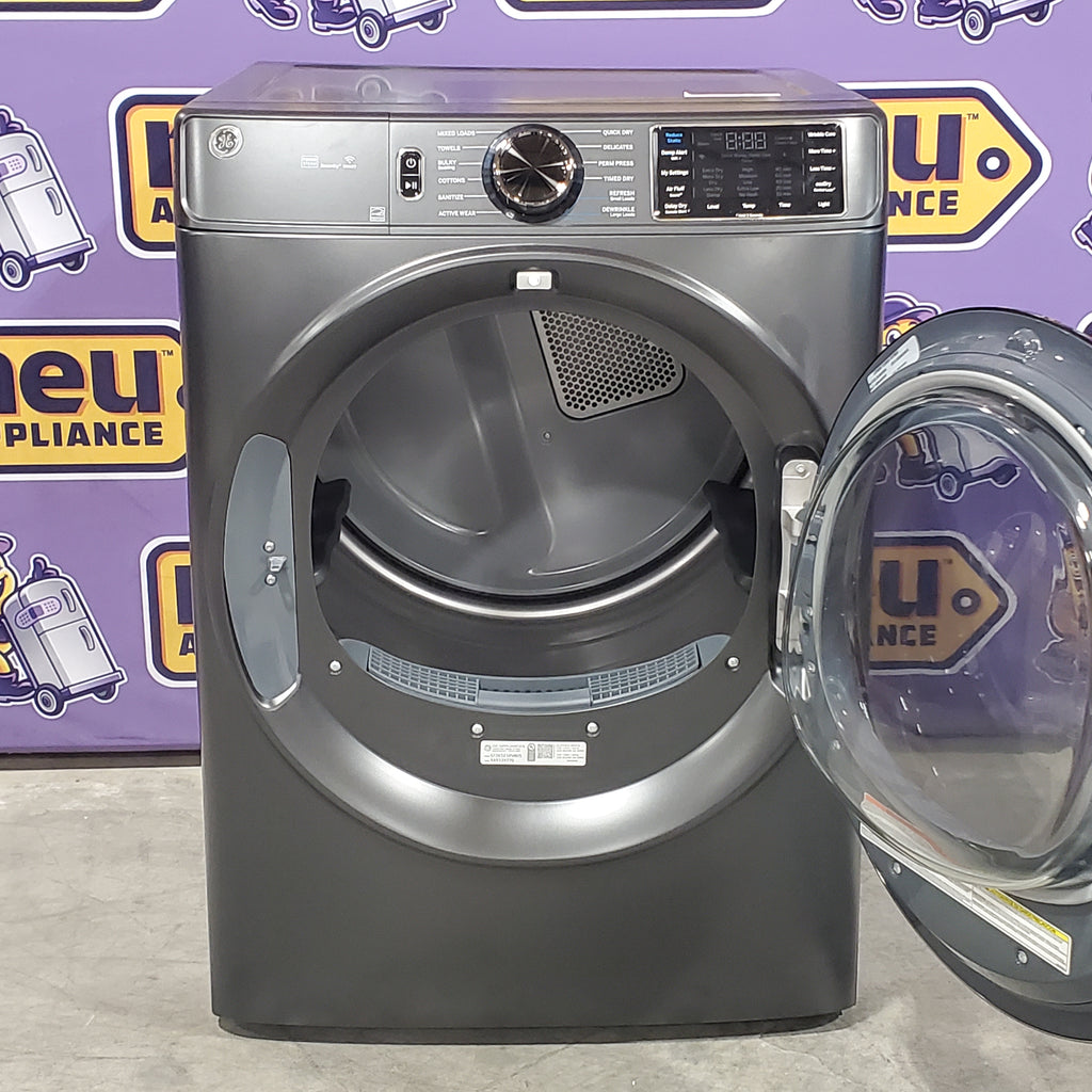 GE® ENERGY STAR® 7.8 cu. ft. Capacity Smart Front Load Electric Dryer with Steam and Sanitize Cycle 6SD075 - GFD65ESPVDS - Scratch & Dent (Minor)