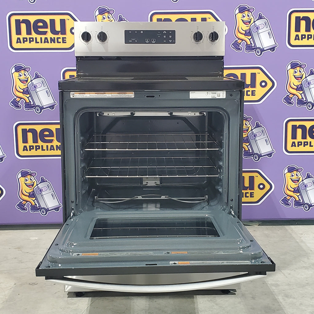 Pictures of Whirlpool 30 in. 4 Burner Element Freestanding Electric Range in Stainless Steel with Thermal - Open Box - Neu Appliance Outlet - Discount Appliance Outlet in Austin, Tx
