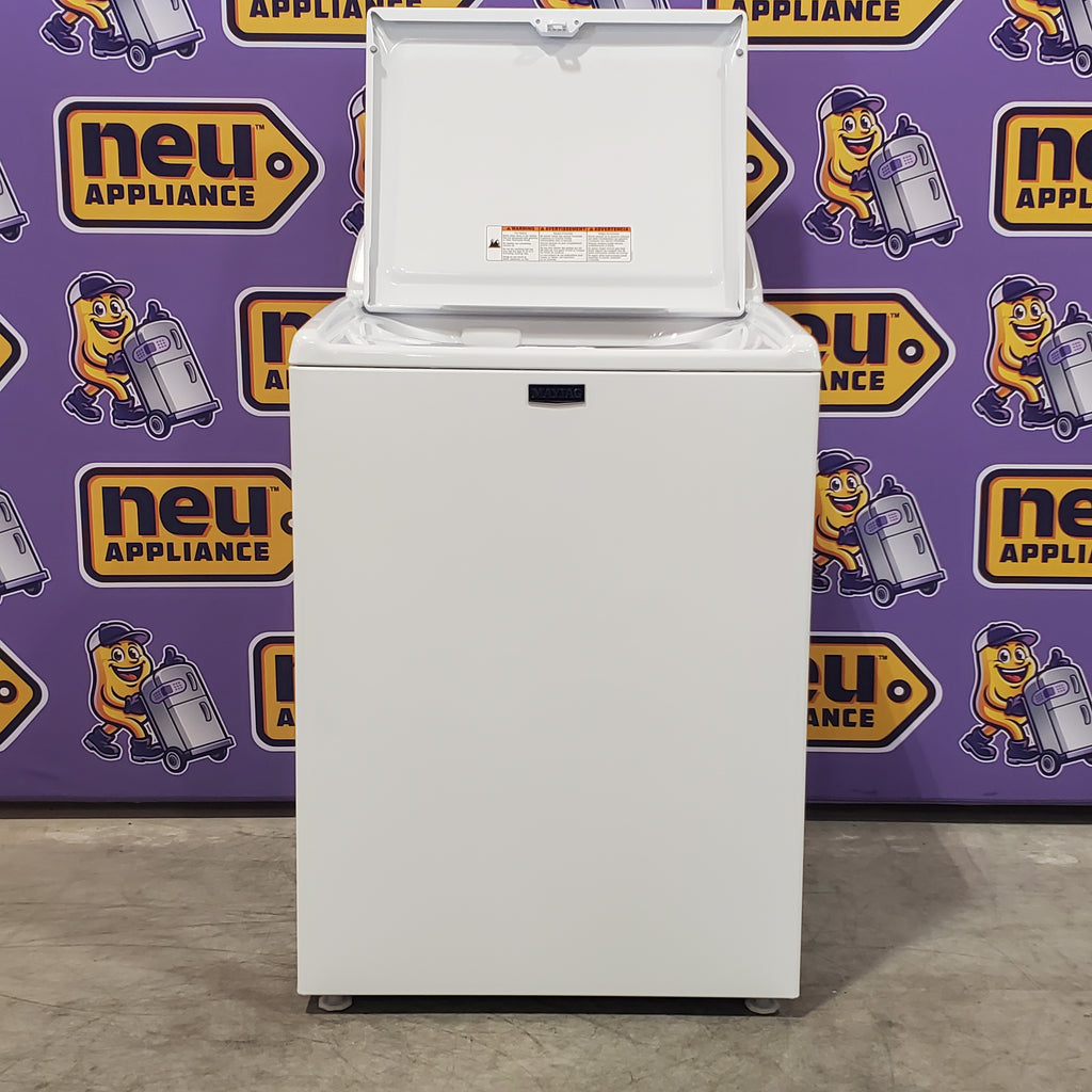 Pictures of Maytag 4.5 cu. ft. Capacity Top Load Washer with Power™ Agitator and Deep Fill MVW4505MW - Open Box and Maytag 7.0 cu. ft. Capacity Top Load Electric Wrinkle Prevent Dryer 16039 - MED4500MW - Open Box - Neu Appliance Outlet - Discount Appliance Outlet in Austin, Tx