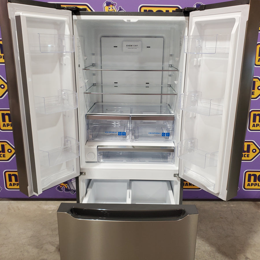 Frigidaire Gallery 20 Cu. Ft. 30" Wide Standard-Depth French Door Refrigerator in Stainless Steel 20SD80 - GRFN2023AF - Scratch & Dent (Minor)