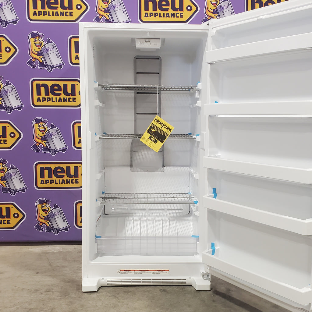 Whirlpool 16 cu. ft. Upright Freezer with LED Lighting 5SD193 - WZF34X16DW - Open Box