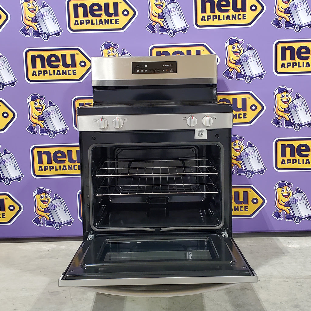 Pictures of Frigidaire Fingerprint Stainless Steel Electric 30 Inch 5 Burner Ranch with Even Temp Element and Even Baking Technology FCRE306LAF - Scratch and Dent (Minor) - Neu Appliance Outlet - Discount Appliance Outlet in Austin, Tx