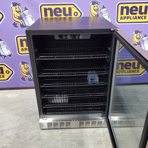 Pictures of NewAir 23.5-in W 177 -Can Capacity Stainless Steel Built-in/Freestanding Indoor Beverage Refrigerator with Glass Door 251318SD1368 - ABR-1770 - Scratch & Dent (Minor) - Neu Appliance Outlet - Discount Appliance Outlet in Austin, Tx