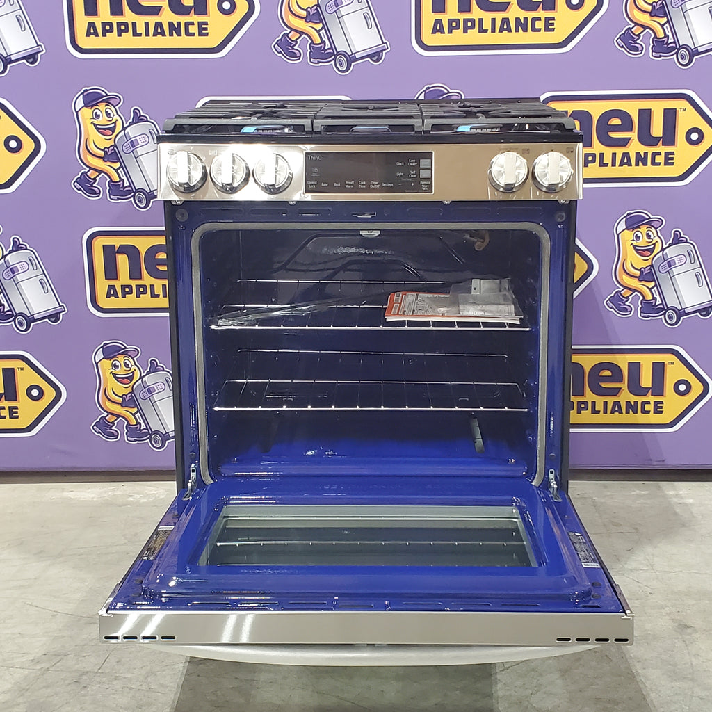 Pictures of LG 5.8 cu. ft. Gas Single OvenSlide-in Range, EasyClean® plus Self Clean, ThinQ™ in Printproof™ StainlessSteel 3SD696 - LSGL5831F - Open Box - Neu Appliance Outlet - Discount Appliance Outlet in Austin, Tx