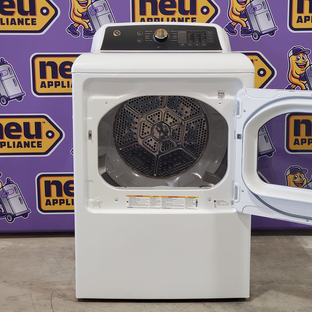 Pictures of GE White Electric 7.4 Cu. Ft. Dryer with Up to 120 FT. Venting and Sensor Dry GTD58EBSVWS - Scratch and Dent (Minor) - Neu Appliance Outlet - Discount Appliance Outlet in Austin, Tx
