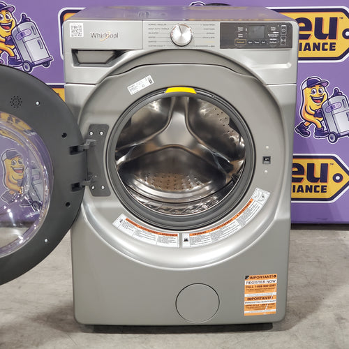 Whirlpool Radiant Silver 4.5 cu. ft. Smart Front Load ENERGY STAR® Washer with FreshFlow™ Vent System 5SD173 - WFW5720RR - Scratch & Dent (Minor)