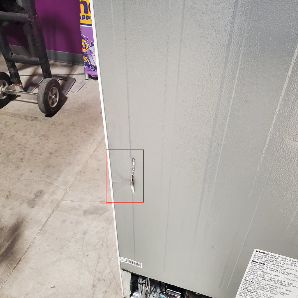 Frigidaire Top Freezer 18 Cu. Ft. Capacity Refrigerator with Spacious Interior Storage and Bright LED Lighting in White 3SD1058 - FFHT1822UW - Scratch and Dent (Minor)