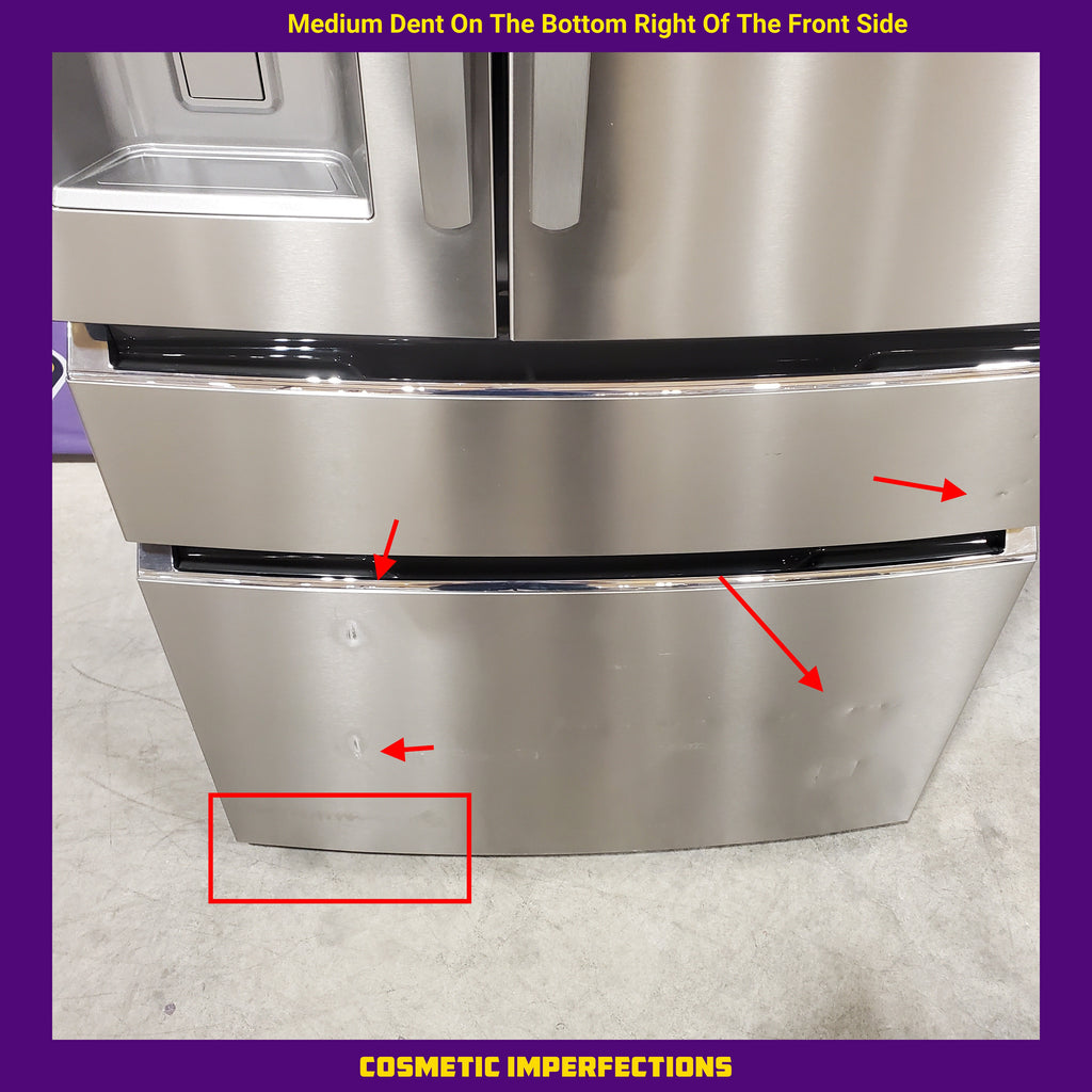 Pictures of Frigidaire Gallery 22 Cu. Ft. 4-Door Counter-depth French Door Refrigerator with Ice Maker (Fingerprint Resistant Stainless Steel) ENERGY STAR 20SD142 - GRMC2273CF - Scratch & Dent (Moderate) - Neu Appliance Outlet - Discount Appliance Outlet in Austin, Tx