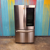 Counter Depth LG Stainless Steel Instaview 22.6 cu. ft. 3 Door French Door Refrigerator with Ice Maker and Door within Door - Scratch & Dent - Minor