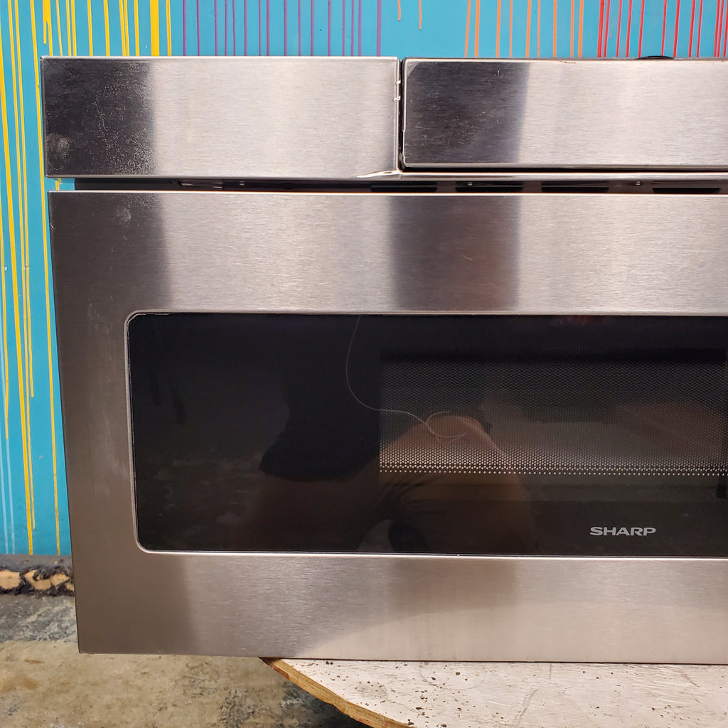 Pictures of Standard 30 inch Stainless Steel Sharp 1.2 cu. ft. Built In Microwave Drawer with Easy Touch Automatic Drawer System - Scratch & Dent - Minor - Neu Appliance Outlet - Discount Appliance Outlet in Austin, Tx