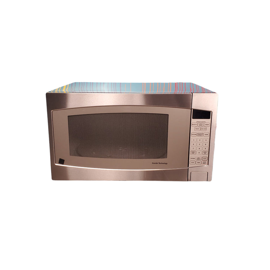 Stainless Steel GE. 2.2 cu. ft. Countertop Microwave Oven with Inverter Defrost Technology - Open Box