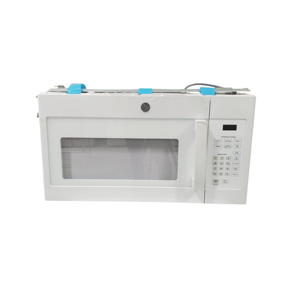 White GE 1.6 cu. ft. Over the Range Microwave with 13.5 inch Defrost Options - Open Box