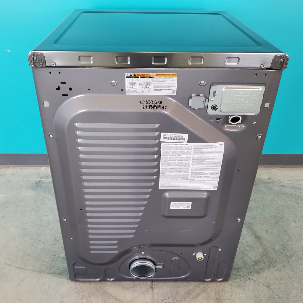 Pictures of Platinum Samsung 7.5 cu. ft. Front Load Electric Dryer with Steam- Scratch & Dent - Minor - Neu Appliance Outlet - Discount Appliance Outlet in Austin, Tx