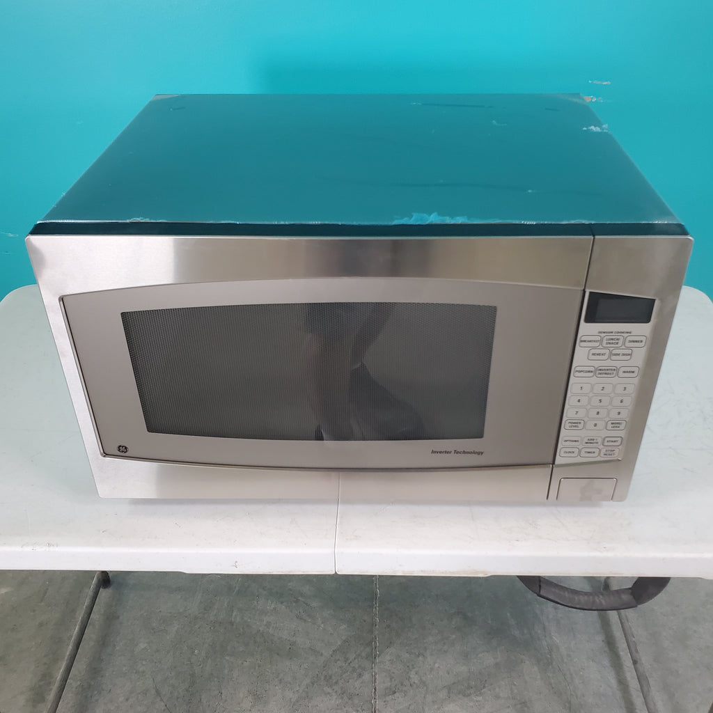 Pictures of Stainless Steel GE. 2.2 cu. ft. Countertop Microwave Oven with Inverter Defrost Technology - Open Box - Neu Appliance Outlet - Discount Appliance Outlet in Austin, Tx