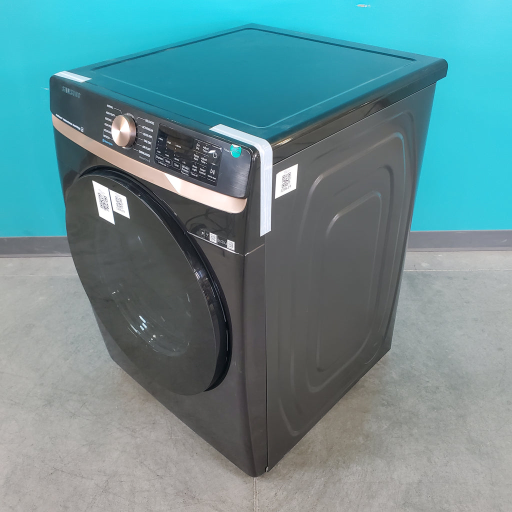 Pictures of Brushed Black ENERGY STAR Samsung 7.5 cu. ft. Frontload Electric Dryer with Steam - Scratch & Dent - Minor - Neu Appliance Outlet - Discount Appliance Outlet in Austin, Tx