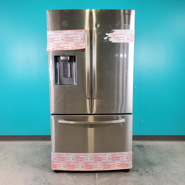 Stainless Steel ENERGY STAR Samsung 27 cu. ft. 3 Door French Door Refrigerator with Dual Ice Makers- Scratch & Dent - Minor