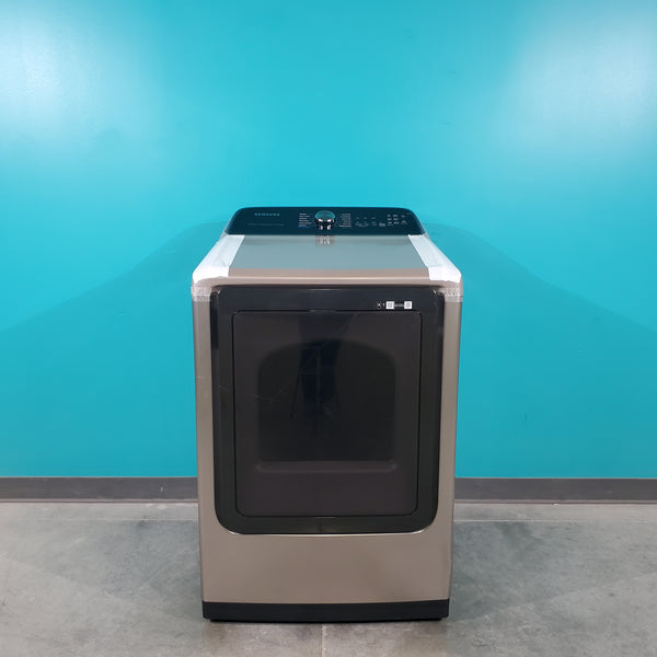 Champagne Samsung 7.4 cu. ft. Gas Dryer with Steam - Scratch & Dent - Minor