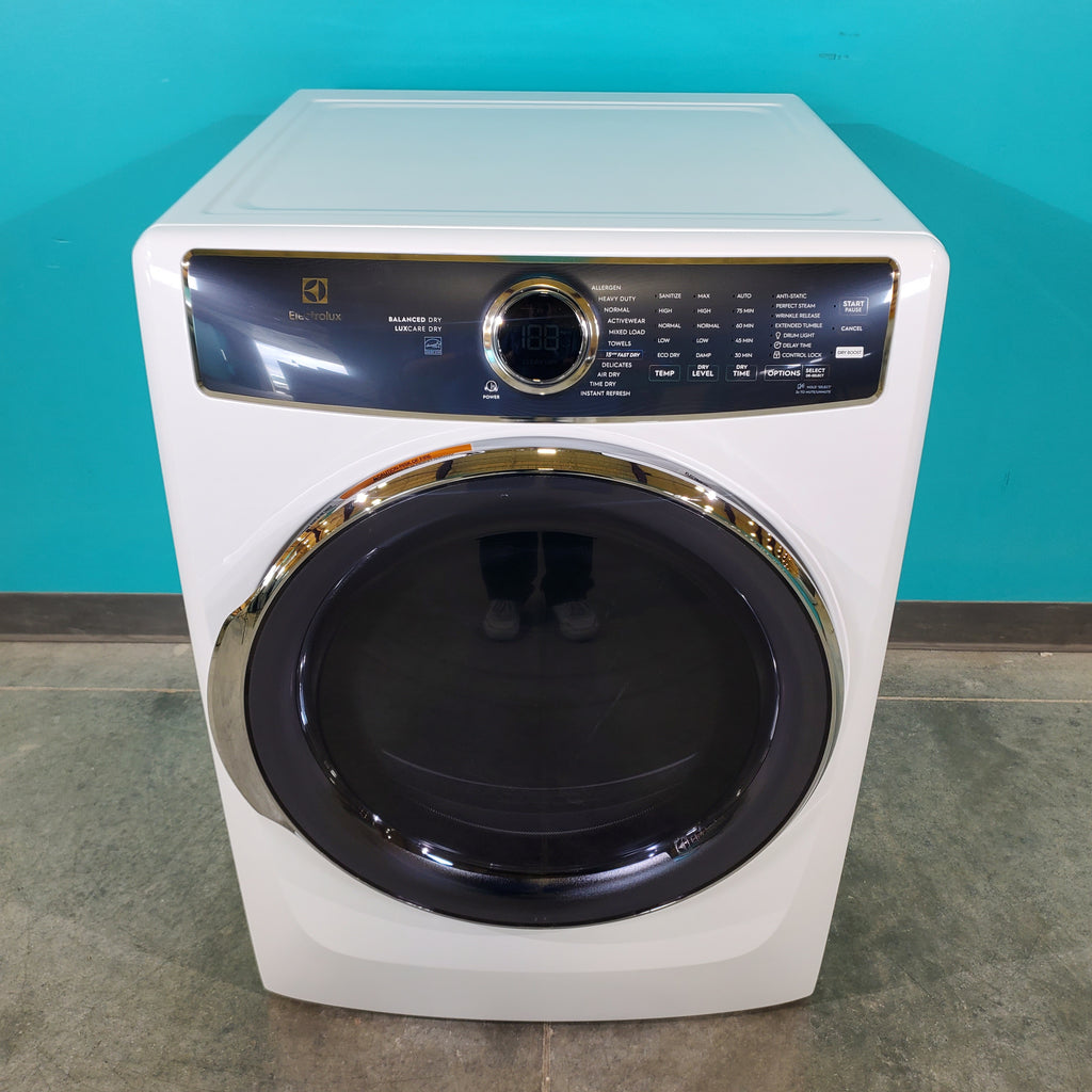 Pictures of Scratch and Dent - ENERGY STAR Electrolux 8.0 cu. ft. Front Load Electric Dryer with Perfect Steam - Neu Appliance Outlet - Discount Appliance Outlet in Austin, Tx